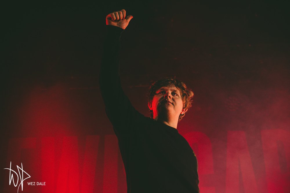 WezDale's tweet photo. @LewisCapaldi @MancAcademy 23/11/19. Guy came on to star wars music. Cant beat that. #lewiscapaldi #manchester https://t.co/C0UXqJoQEU