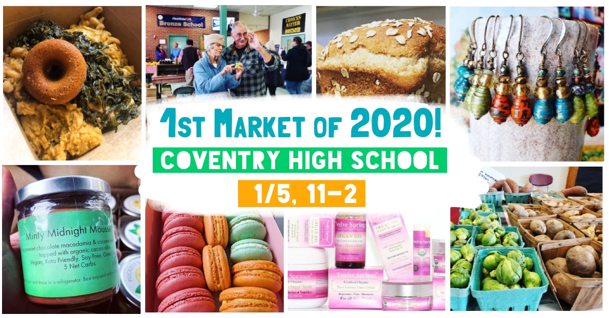 CoventryWFM's tweet photo. Coventry Winter Farmers' Market January 5, 2020 - https://t.co/p4dZQxeq1u https://t.co/x4tSqgyihS