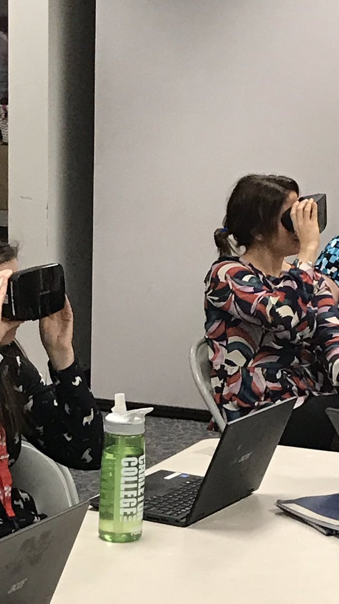 NorthMiddle1's tweet photo. Starting the new decade learning about some new technology.  We can’t wait to use our new VR goggles with our students. https://t.co/cksRN3NNiJ