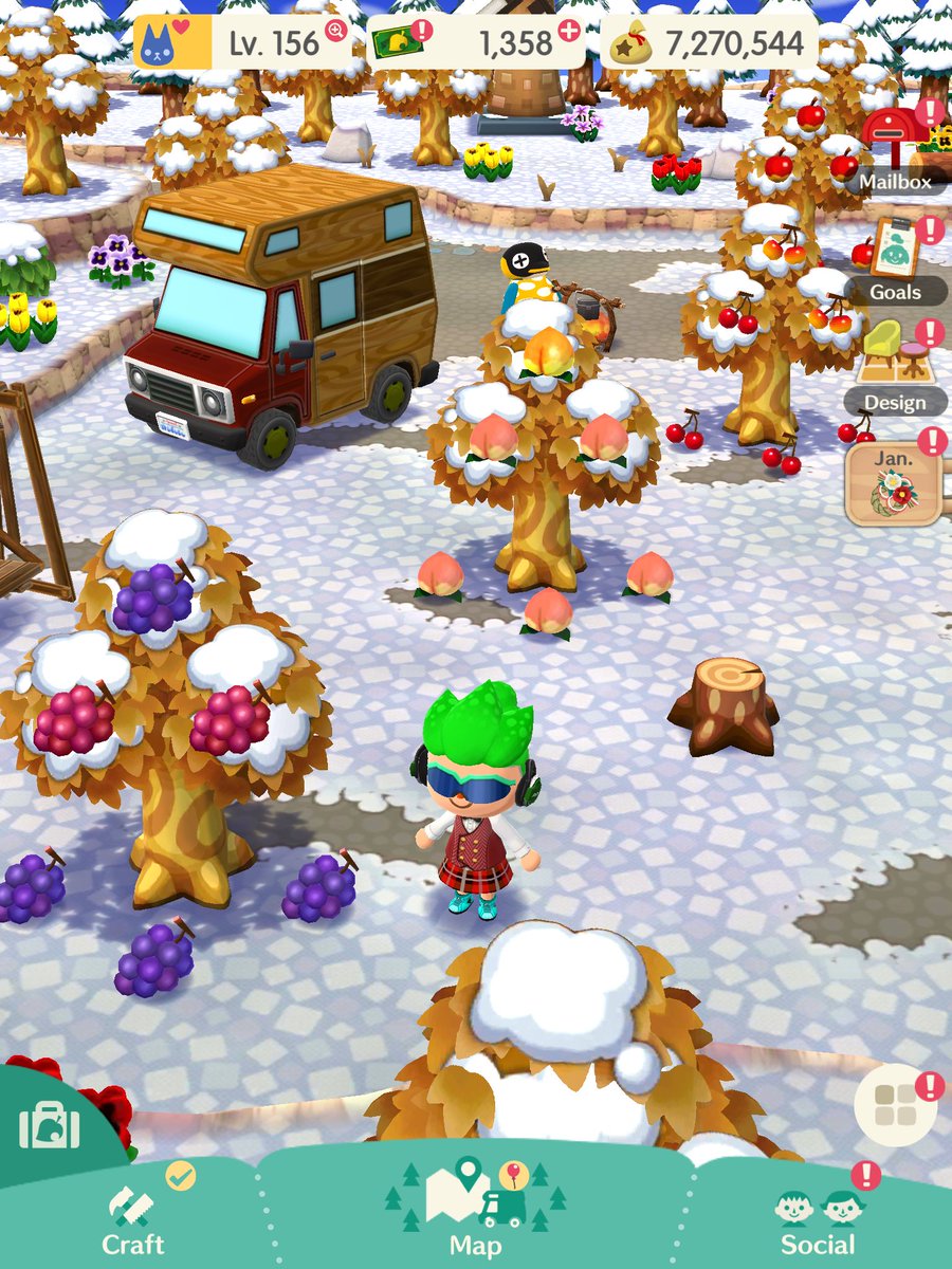 TwittyBarry's tweet photo. This is a rare sight! Two perfect fruits on the same tree at once, ... TWICE! #PocketCamp #AnimalCrossing
I had the cherries sitting like that for a while, reluctant to pick them, and this morning the grapes joined the party!
#AnimalCrossingNewHorizons #PerfectFruit https://t.co/7ZNpWJcRHE
