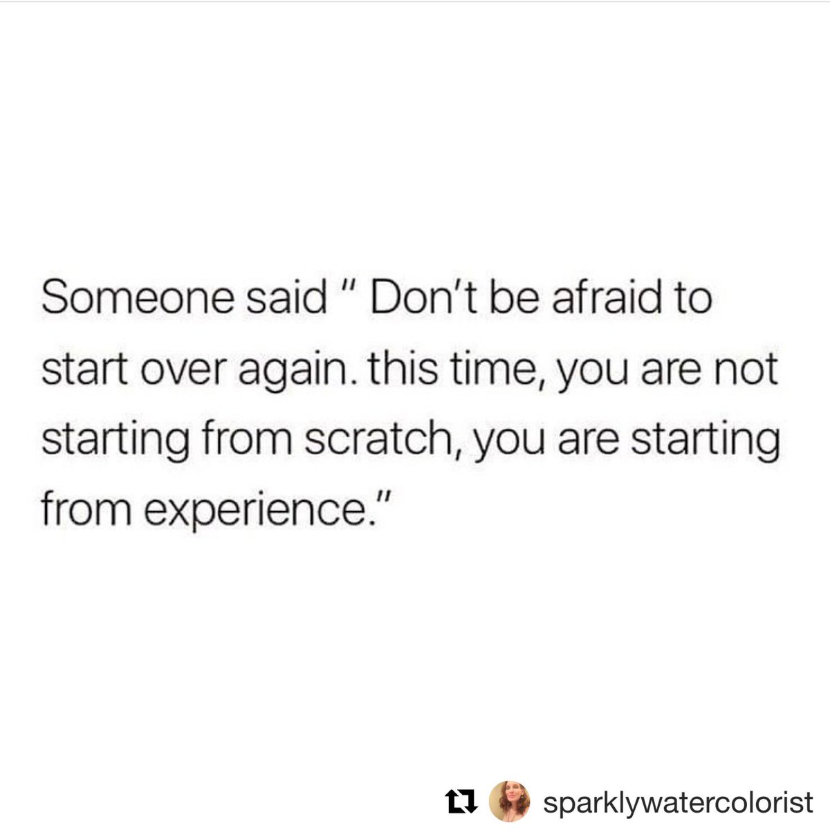 Every new day, every new hour, every new minute we have opportunities ... no matter where you’re starting from, the key is to start.
#startfromwhereyouare #startwithwhatyouhave 
#Repost #artistlife #artlife #quotesaboutart #quotesaboutlife #qotd #courage #fearless #doitagain #art