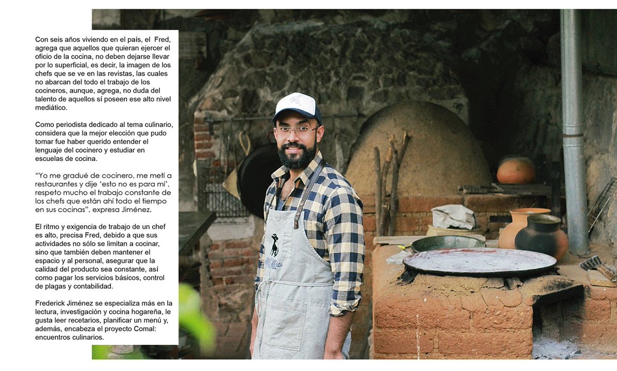 diiavco's tweet photo. Aquí comparto un texto que escribí para la edición 84 de @revista_vicio sobre Frederick Jiménez, periodista gastronómico y cocinero. 👨🏽‍🍳 https://t.co/D0k2GVkgoB