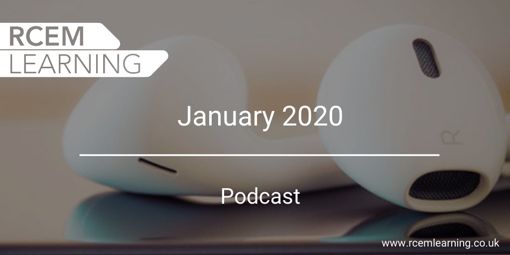 The first podcast of 2020 is now live. 🎧This month features currency in EM intubation, Clinical Gestalt vs TMAC scoring with Govind Oliver, early antibiotic in sepsis, & Gordon Fuller AHEAD-2, bit.ly/37vX3hI We hope you enjoy it. Happy New year #FOAMed