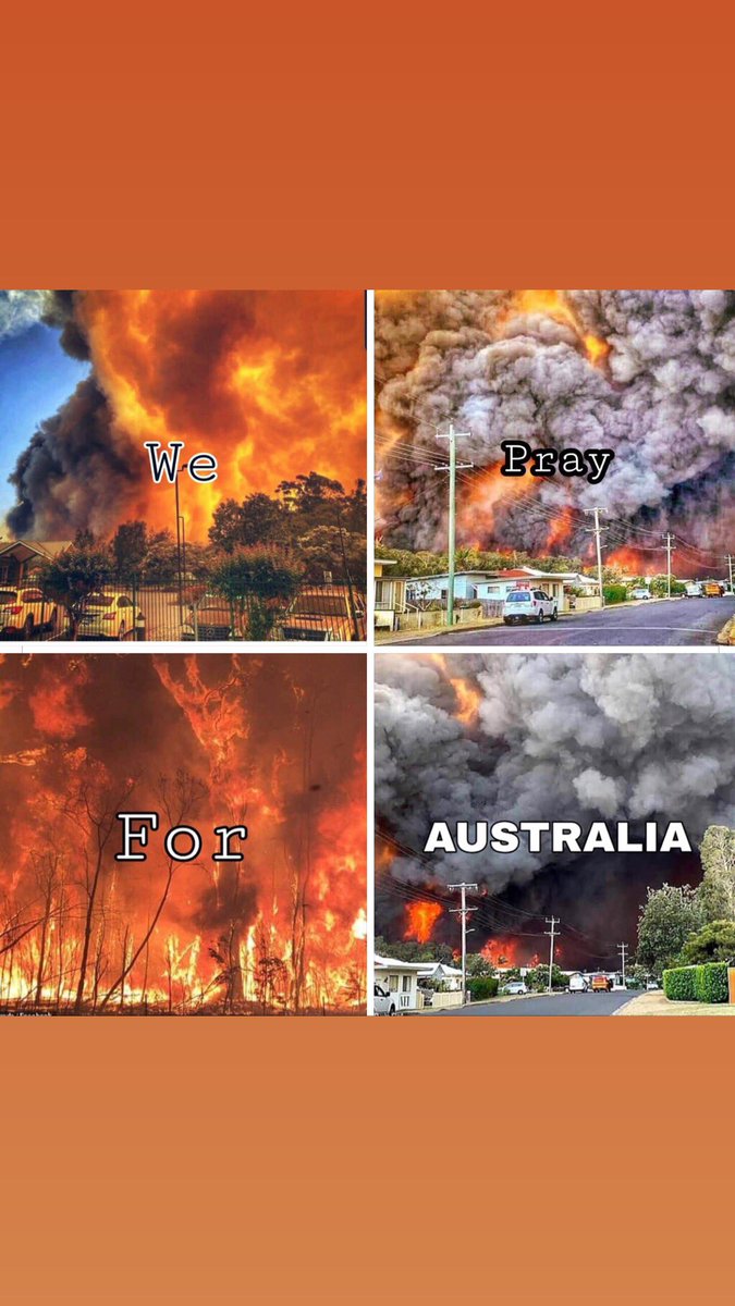 Prayers are continusly being said! #prayforaustralia my thoughts are with all the family’s who’s lost there homes and my prayers are with the ones still fighting there way out! ❤️❤️