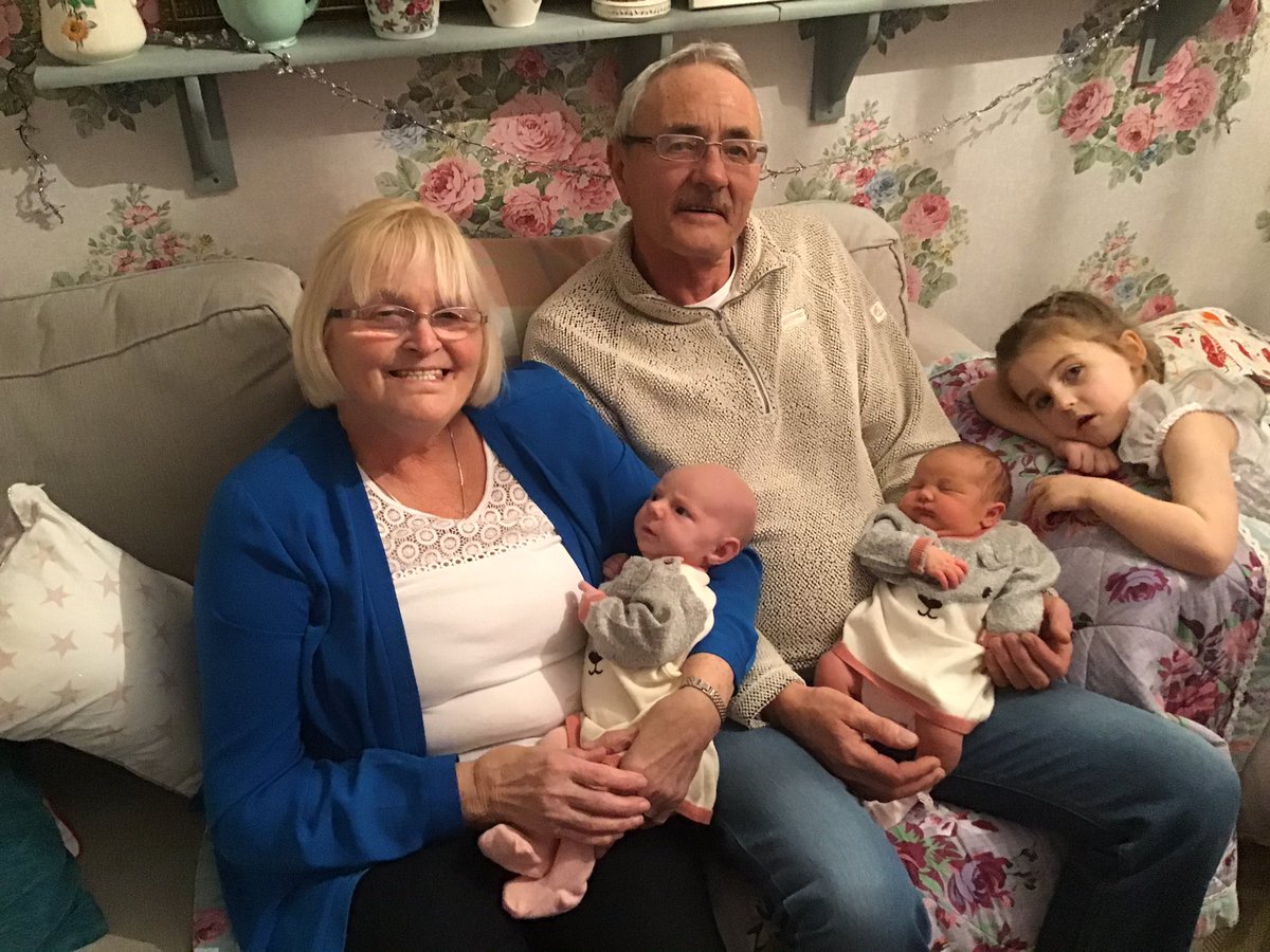 ann_beach's tweet image. Our 2 grandchildren Emily and Alice born 3 weeks apart🥰🥰🎀🎀
