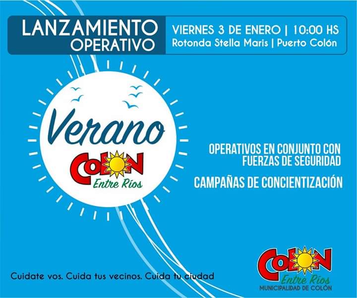 FmSapukay's tweet photo. ℹ #Colon | #VeranoColon En el marco del inicio de la temporada, la Municipalidad de Colón comenzará a implementar “Verano Colón”, un programa que articulará un trabajo conjunto con las fuerzas de seguridad.
https://t.co/qjwVWXs3cg https://t.co/GLN5aCSkN5