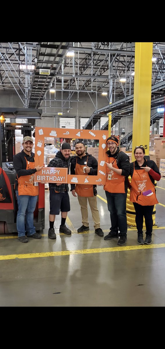 Jacob_C_5641's tweet photo. Happy Birthday to Andrew Canfara here at the Home Depot RDC 5641. Enjoy your weekend bud! #rdc5641 https://t.co/NenTkxqkcT