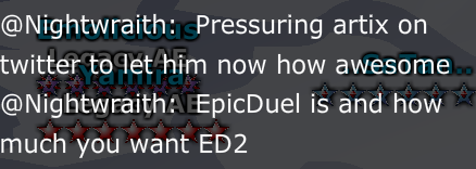 iamawesome_ED's tweet image. #edcodes ED Community, NW has made it clear he needs our help. If you love epicduel and want to help NW get a new programmer, retweet this and I'll add you to our #ED2 twitter group chat where we will organize a movement to get Artix attention. What Is ED2? Check NW's replies