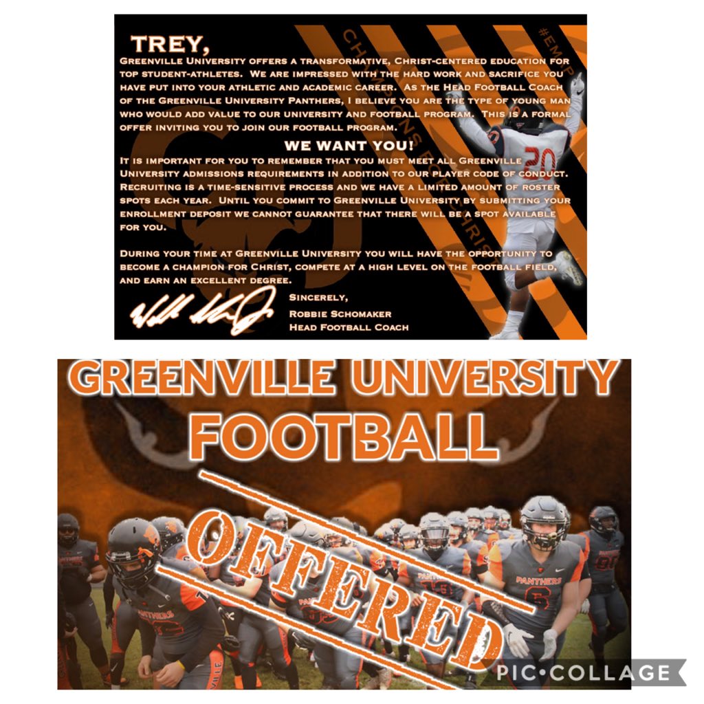 Beyond blessed to receive an offer from <a href="/EMAPFootball/">Greenville University Football</a> <a href="/_CoachGrant/">Brandon Grant</a>