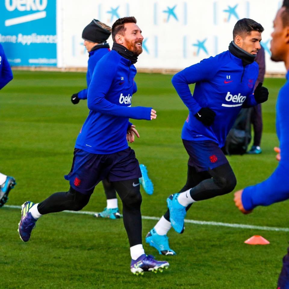 WeAreMessi's tweet photo. Messi during today’s training session https://t.co/c127RdsEe7