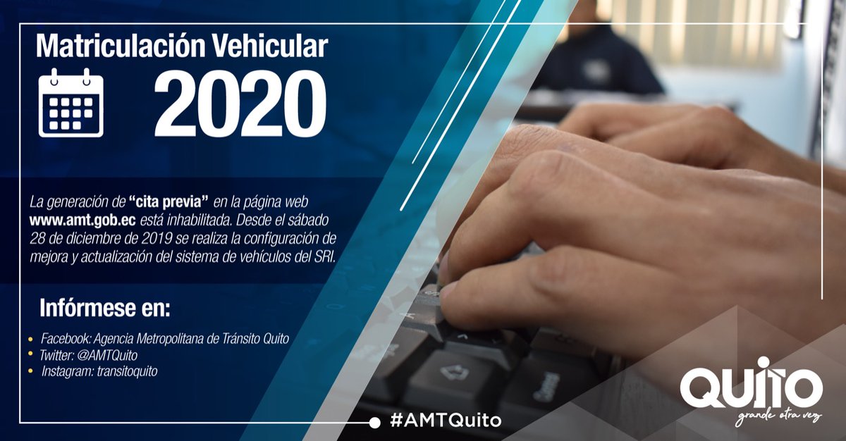 Amt Quito On Twitter Atencion Los Servicios De Generacion De
