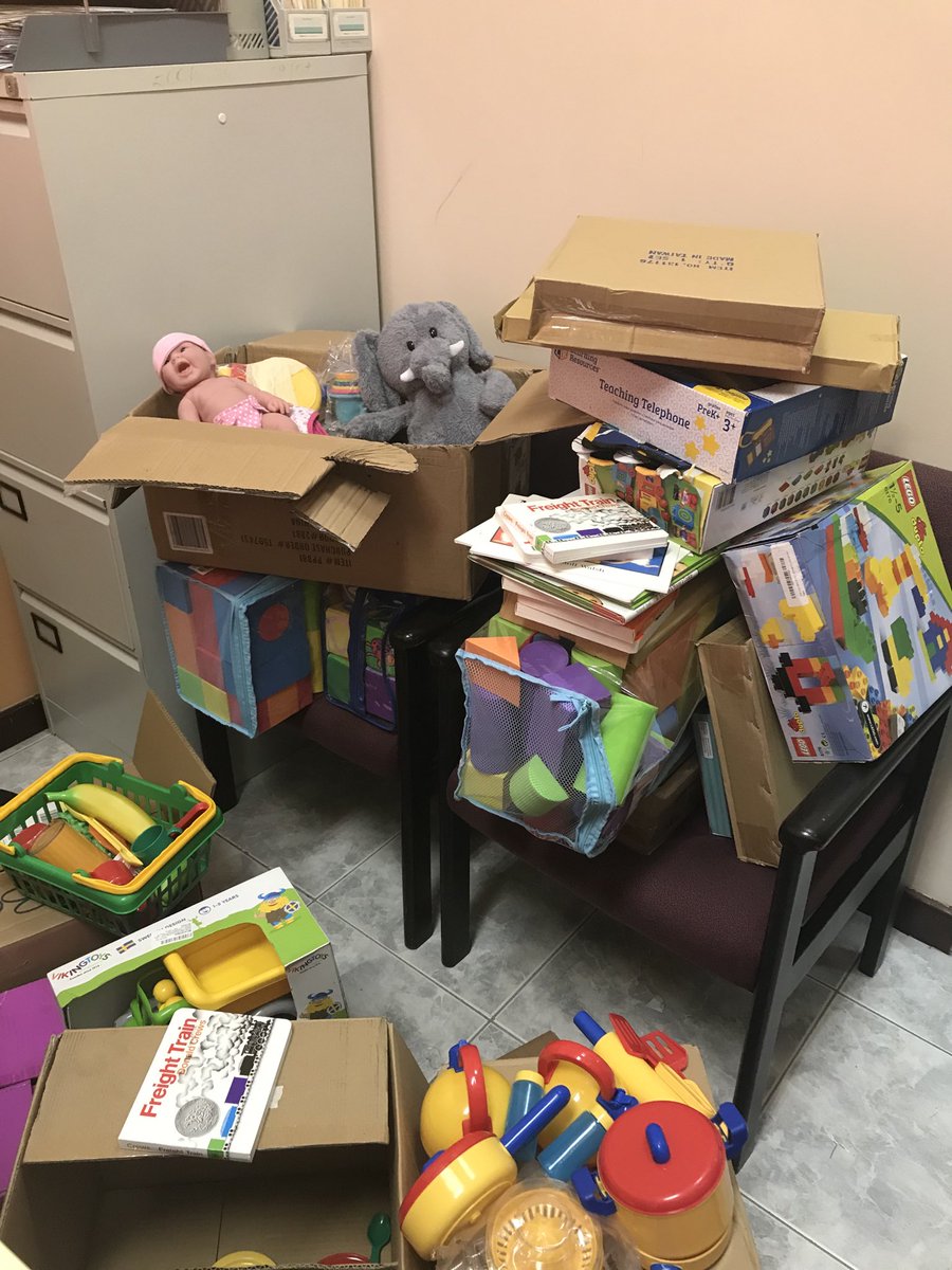 blanchcamp's tweet photo. Books and developmental toys being packaged for Beecham Hill and Infant that was recently destroyed by fire ⁦@ECCJA⁩ ⁦@karlenedesland1⁩ ⁦@tkmsingh⁩ https://t.co/X88HIagQMI