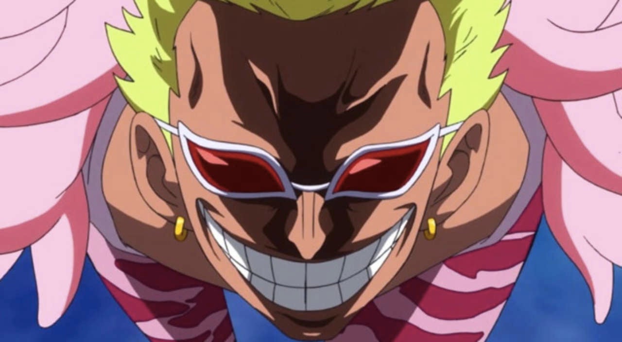 Artur - Library of Ohara on X: Very interesting detail, Oda reveals that  Doflamingo's glasses were actually inspired by Kamen Rider Super 1! More  specifically, Oda drew a picture of Kamen Rider