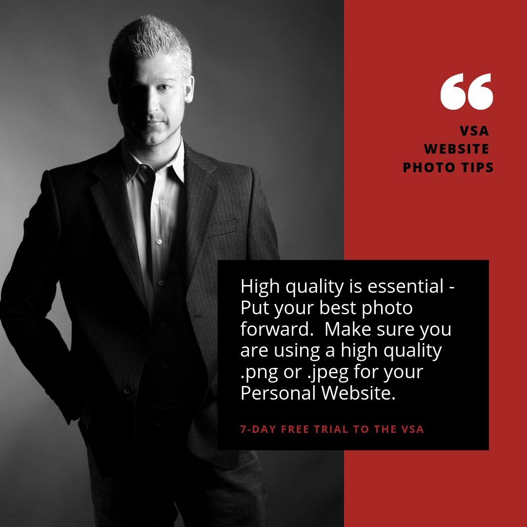 Website Photo Tips, brought to you by The VSA
 #thevsa #salestools  #insurance #financialplanning
okt.to/WadVg2