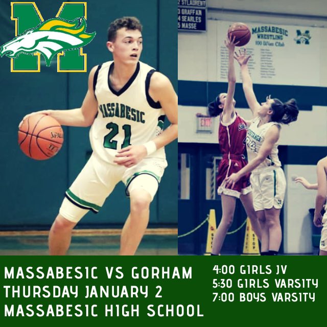 Come out and support your Mustangs as they take on Gorham! <a href="/RSU57Mustangs/">MassabesicAthletics</a>