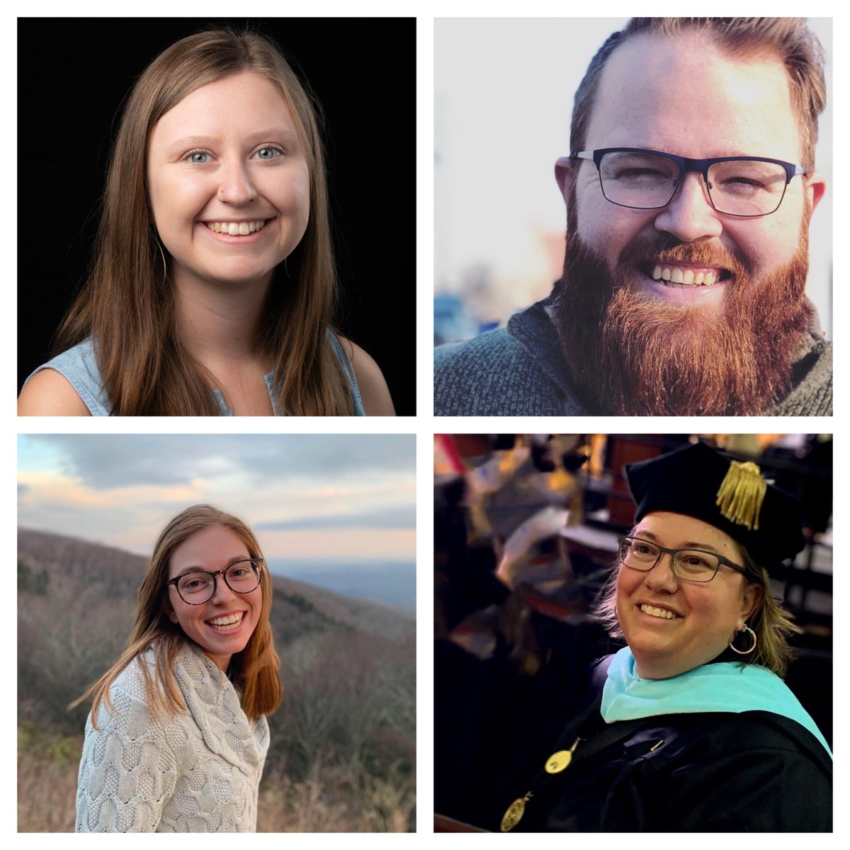 AppstateRCOE's tweet photo. Four Reich College of Education students have been inducted into the Cratis D. Williams Society of Outstanding Graduates: Megan Laws, Sarah Sexton, Michelle Wetherington, and Jacob Wilson. #firstteach #rcoealumni https://t.co/qriyspbLsB https://t.co/a7E3XqEuZJ