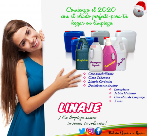 LinajedDios2013's tweet photo. Comienza el 2020 con el aliado perfecto para tu hogar en limpieza! Linaje En Limpieza Somos tu solución Tenemos #CALIDAD a un precio sorprendente, ven y aprovecha
nuestros combos.
#añonuevo
#felizjueves
#CloroJabonoso
#LimpiaCerámica
#Desinfectante
#JabónMultiuso https://t.co/XXPVcwdWRM