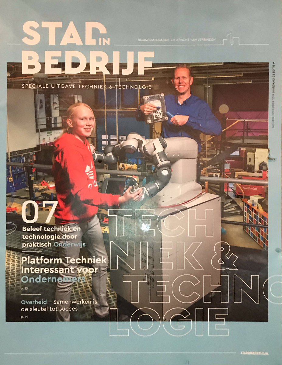 Wat een mooi begin van het nieuwe jaar. De uitgave van Stad in Bedrijf, geheel gericht op Techniek. Er zit groei in Techniek! Techniek is de motor van onze regio! Een goed 2020!