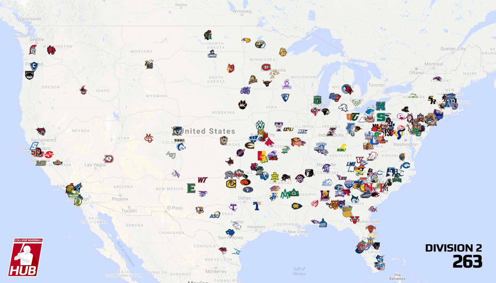 Map Of D1 Colleges College Baseball Hub On Twitter: "A Map Of All 1,140 4-Year College  Baseball Schools In America (D1, D2, D3, And Naia)! Visit Our Website To  Check Out Each Map Https://T.co/1X17Dmui6C Https://T.co/K3Sq2Oi8Vt" /