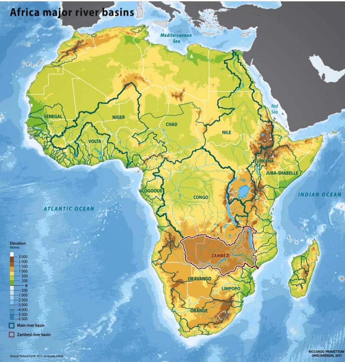 Paul B Barbs On Twitter Cool Map By Riccardo Pracettoni Of Grid Arendal Showing The Over 60 Main River Basins Of The African Continent Largest Of Course Being The Congo Nile And