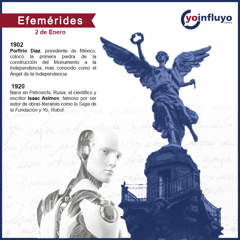 Yoinfluyo's tweet image. ⏳| #UnDíaComoHoy, de 1920, nació el científico y escritor #IsaacAsimov, autor de la obra #YoRobot.