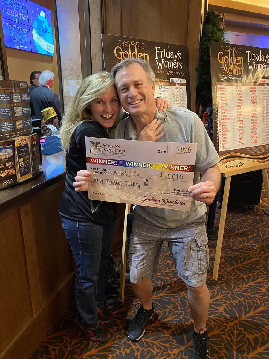 Kelly rang in the New Year with $20,020 CASH! Congratulations on being our New Year’s Eve Across The Country grand prize winner 🎉 
•
•
•
#jacksonrancheria #rancheriastyle #newyears2020 #jackpotwinner #newyearnewmoney