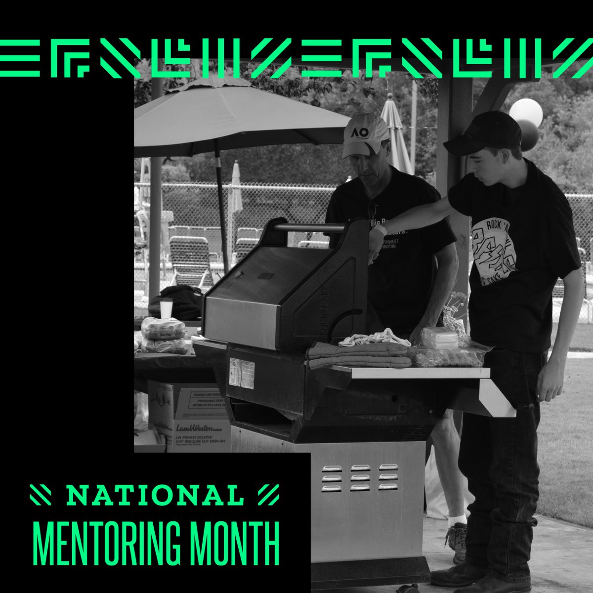 SWWABigs's tweet photo. With the right mentor, places like park benches and behind the grill are where Littles discover new hobbies and passions.
This National Mentoring Month, join us in defending potential.
Become a mentor today. #bbbsmentoringmonth  https://t.co/bFjDvYrJdf https://t.co/LpHwvLwcMg