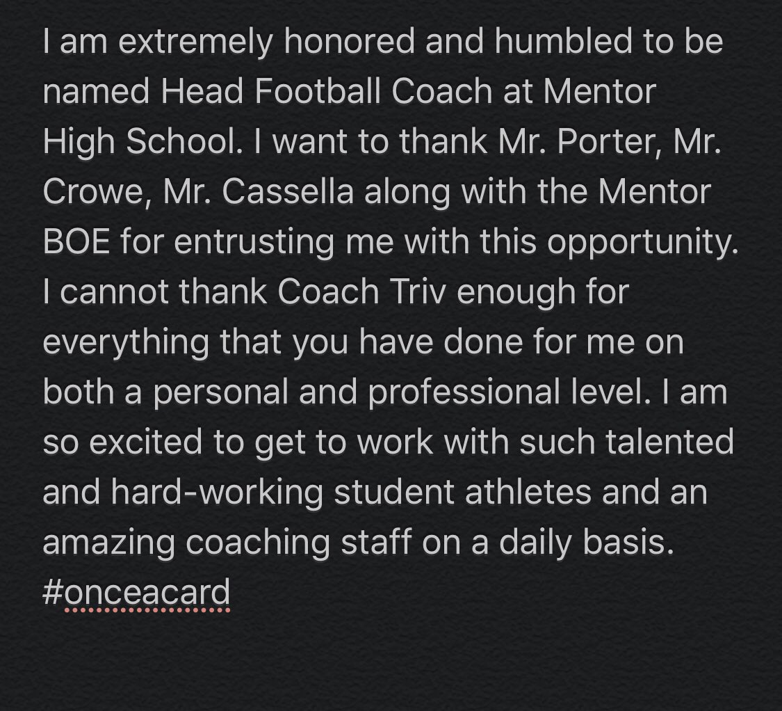 Coach_MattGray's tweet photo. #onceacard https://t.co/sdO2gnCEau