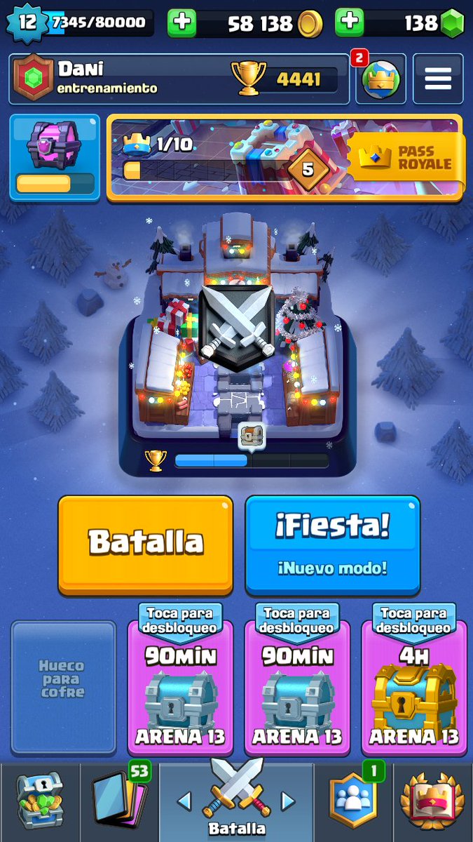 Busco equipo competitivo de Clash royale