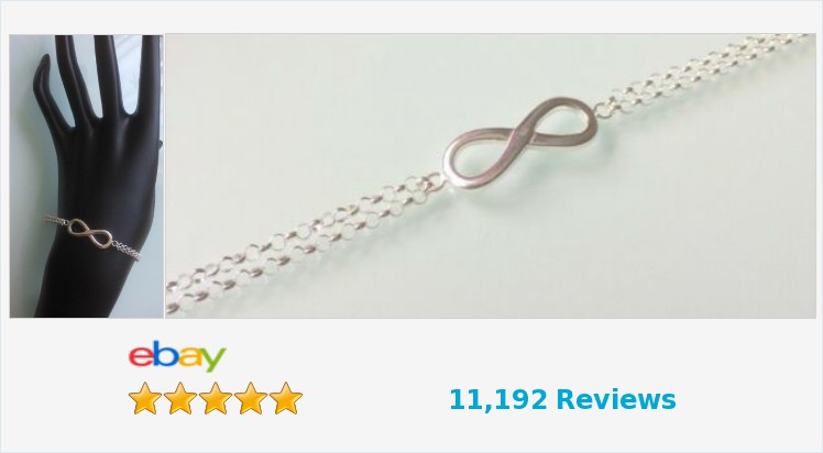 Brand New Ladies 925 Sterling Silver 7.5' Infinity Bracelet - Boxed | eBay #sterlingsilver #infintity #bracelet #gifts #jewellery #giftideas #giftsforher #forever #jewelry #finejewellry #accessories #pretty #beautiful #jewelrylover #jewelryaddict ebay.co.uk/itm/3127863841…