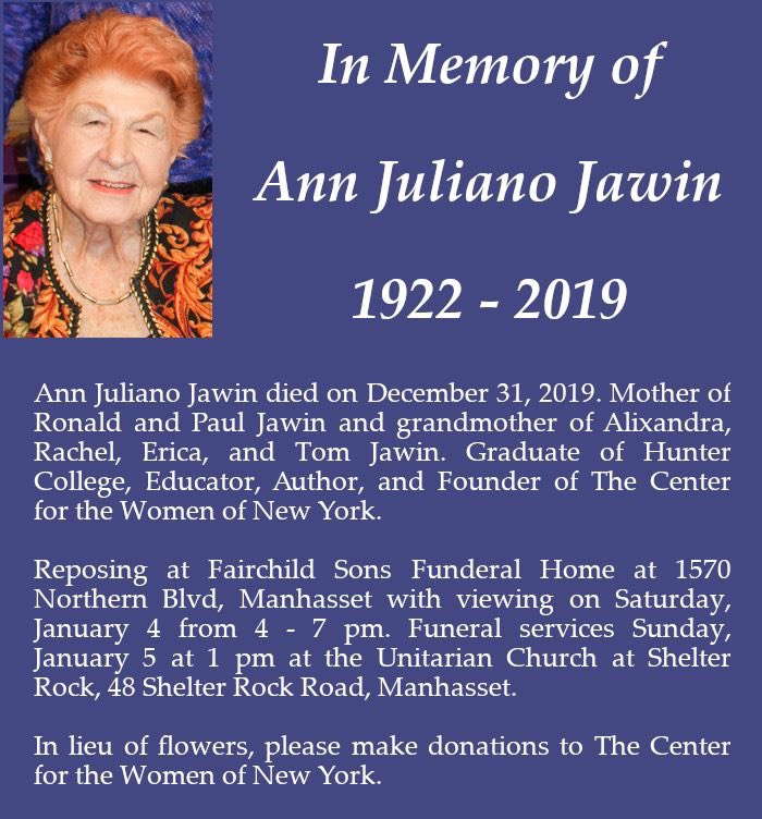 Warrennyc's tweet photo. Ann Jawin https://t.co/tlixku3XT0