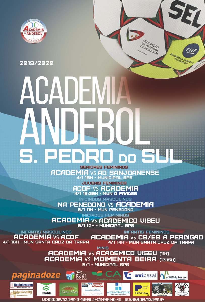 AndebolSps's tweet photo. [JOGOS]

Agenda desportiva desta semana!
Contamos com o vosso apoio!
Juntos somos mais fortes! Juntos somos academia!

#juntossomosacademia #academiasps #aasps https://t.co/wSG3KYN3zm