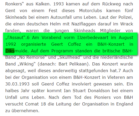 Gegen_die_AfD's tweet photo. 1994 nahm der Landesvorsitzende der #AfD #Kalbitz an dem Nazi-Treffen in #Langemark teil, seit den 80er Jahren wurde im Vorfeld immer ein Nazi-Band Festival absolviert u.a. mit Noie Werte, Skrewdriver 1992 @cem_oezdemir @RenateKuenast #Justizministerin Drucksachen! #NoAfD https://t.co/VkYEa7pFZh