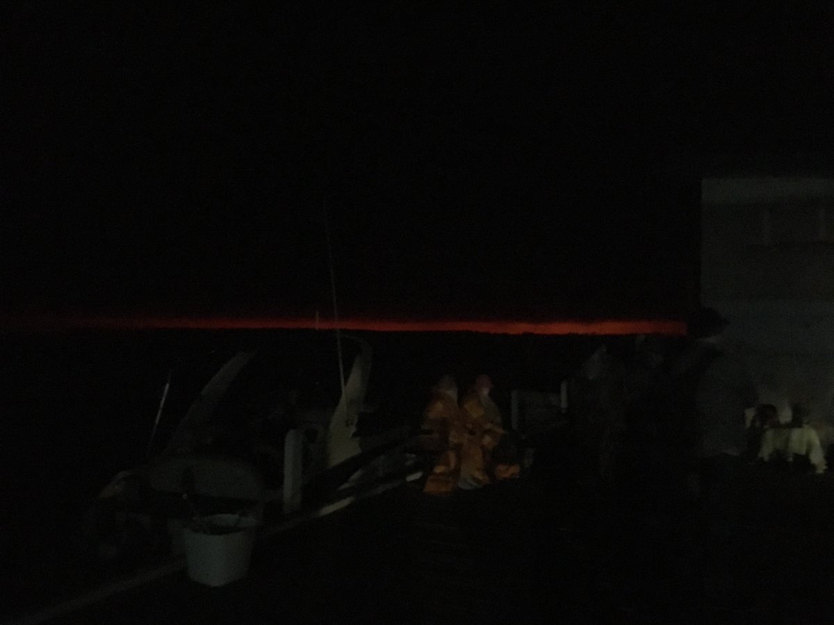 Cellist_KRule's tweet photo. Mallacoota fires via bicycle.  1) packed leaving home 30 dec 2) down at wharf early with bike and viola, slept on park bench 3) sky went pitch black before fire hit town 4) my house ok, many others not. It’s not over! @guardian @flyingless @GretaThunberg @ABCClassic @kellazzaro https://t.co/pySc70Du0W