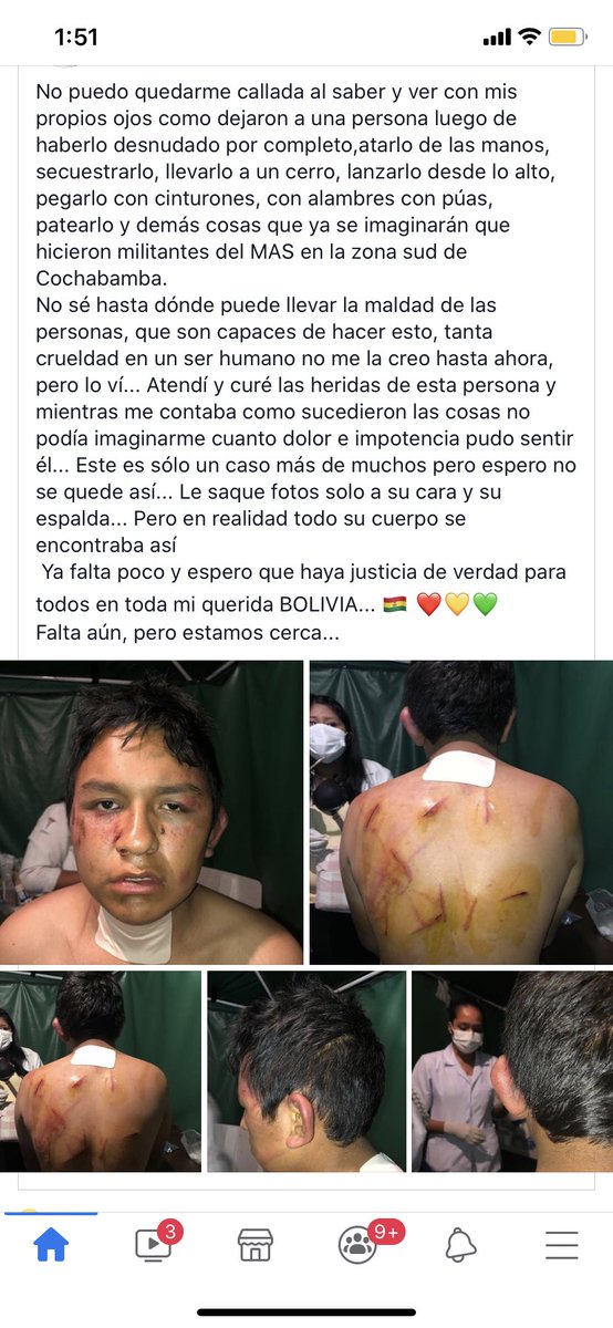 Ara_SCOm's tweet photo. @ArianaCamperoNa @carlosdmesag @JeanineAnez @LuisFerCamachoV La “Realidad” que ustedes inventan, es la que se vivía durante el Gobierno del Narcoterrorista... encarcelar a un albañil por gritar: Bolivia Dijo No, si esa era la Bolivia de los masistas! https://t.co/5qceURXBc9