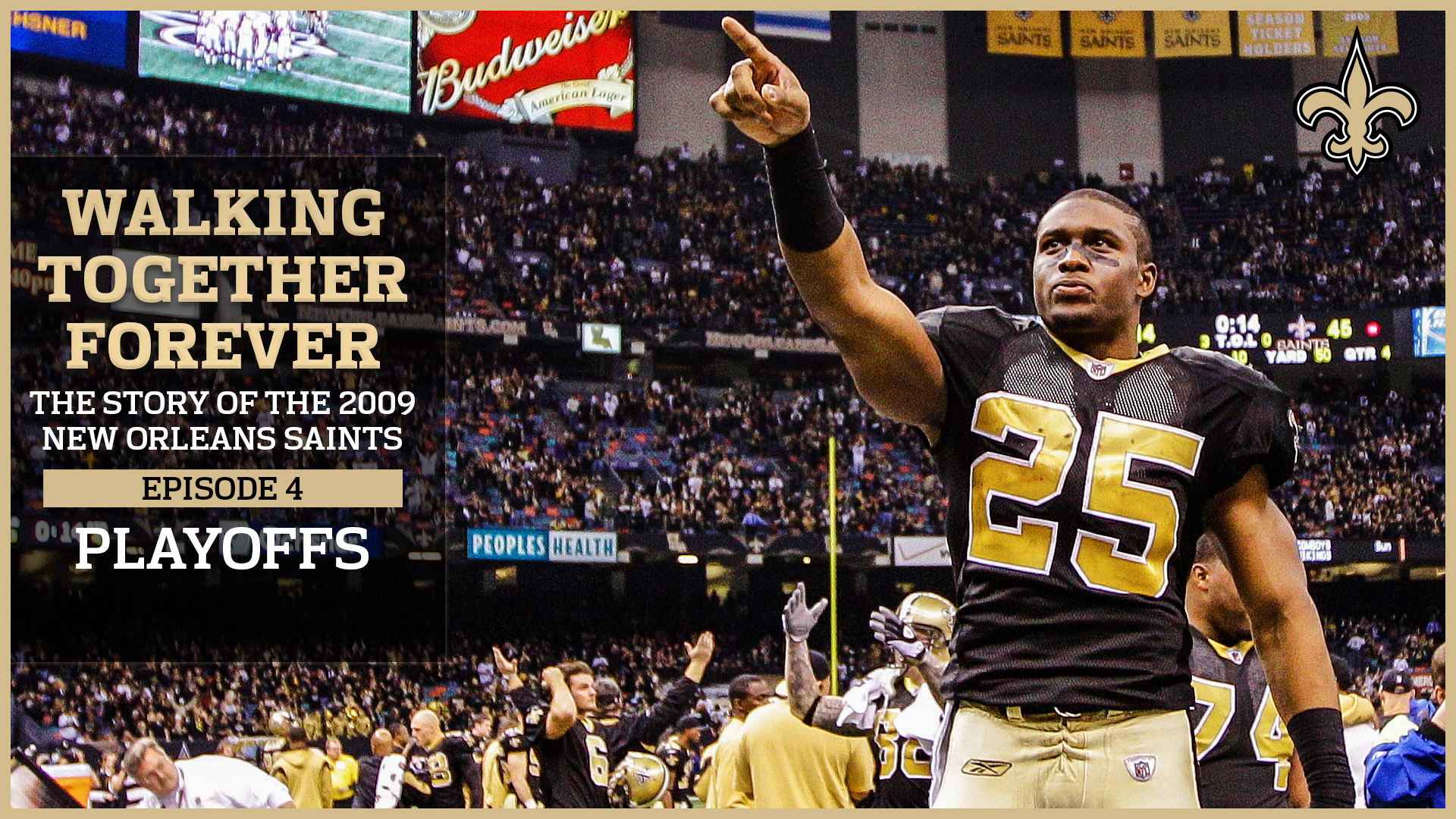 New Orleans Saints on X: 'Episode 4 of Walking Together Forever, the story  of the 2009 New Orleans #Saints, explores the end of the 2009 regular  season and the start of the
