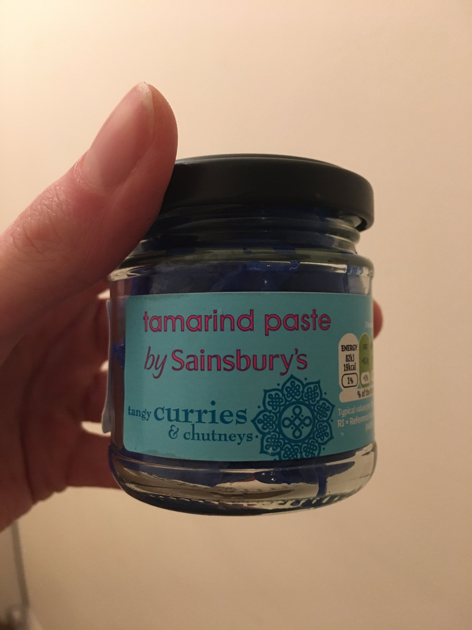 Emily Salter I Bought Some Tamarind Paste Today From Sainsburys And Found A Blue Cloth Inside Emily Salter I Bought Some Tamarind Paste Today From Sainsburys And Found A Blue Cloth Inside