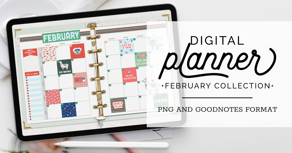 Love is in the air with our February digital planner stickers perfect for your new digital planner this year! Get creative and save paper!  hollypixels.com/show-your-love…
