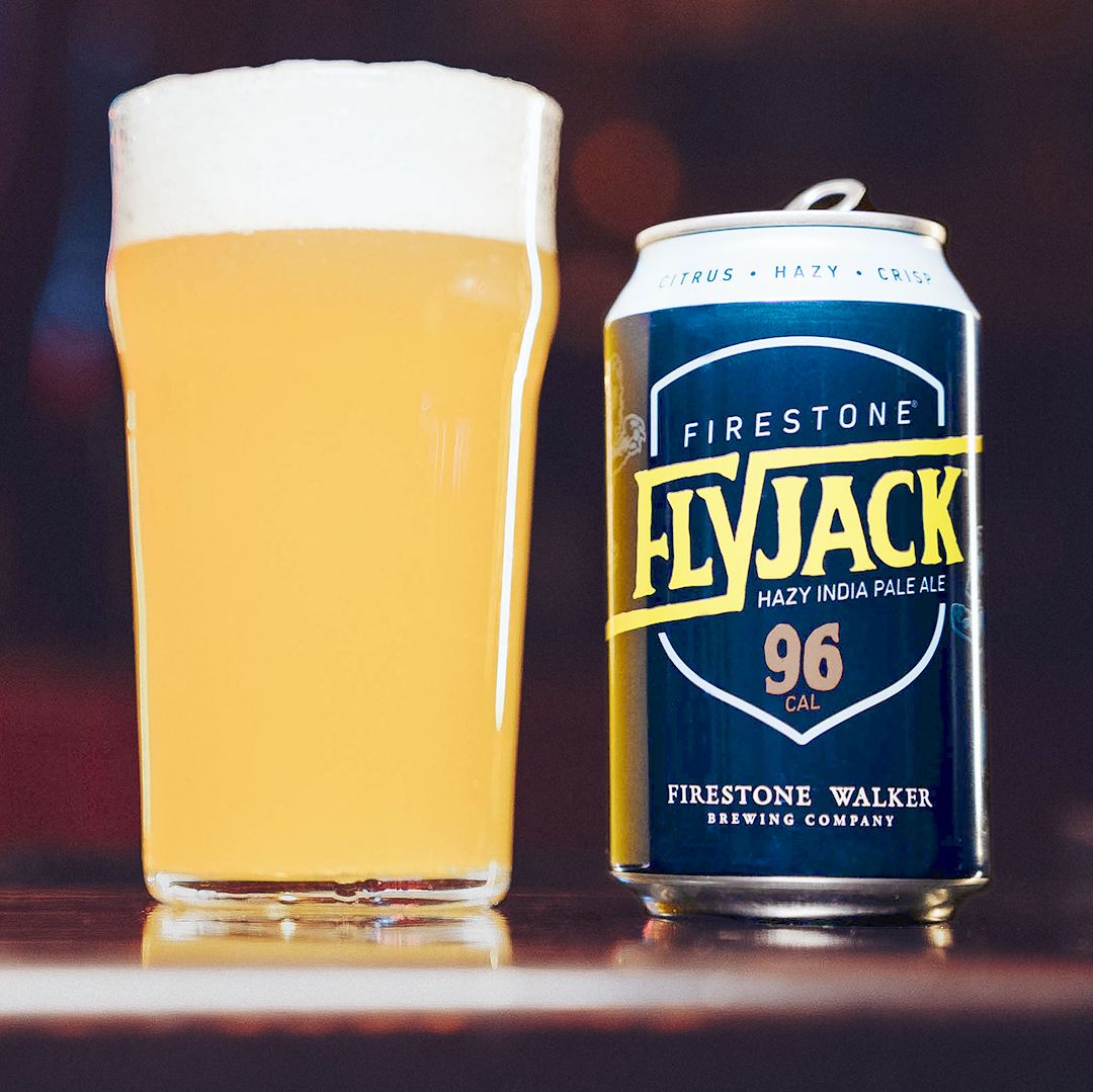 Meet Flyjack. Our new full-flavored hazy IPA that’s just 96 calories and 5 carbs. Citrus, hazy and crisp. 4% ABV. High on flavor and low on regret. Available at our locations and retail markets. Find Flyjack near you bit.ly/2rMV6OM