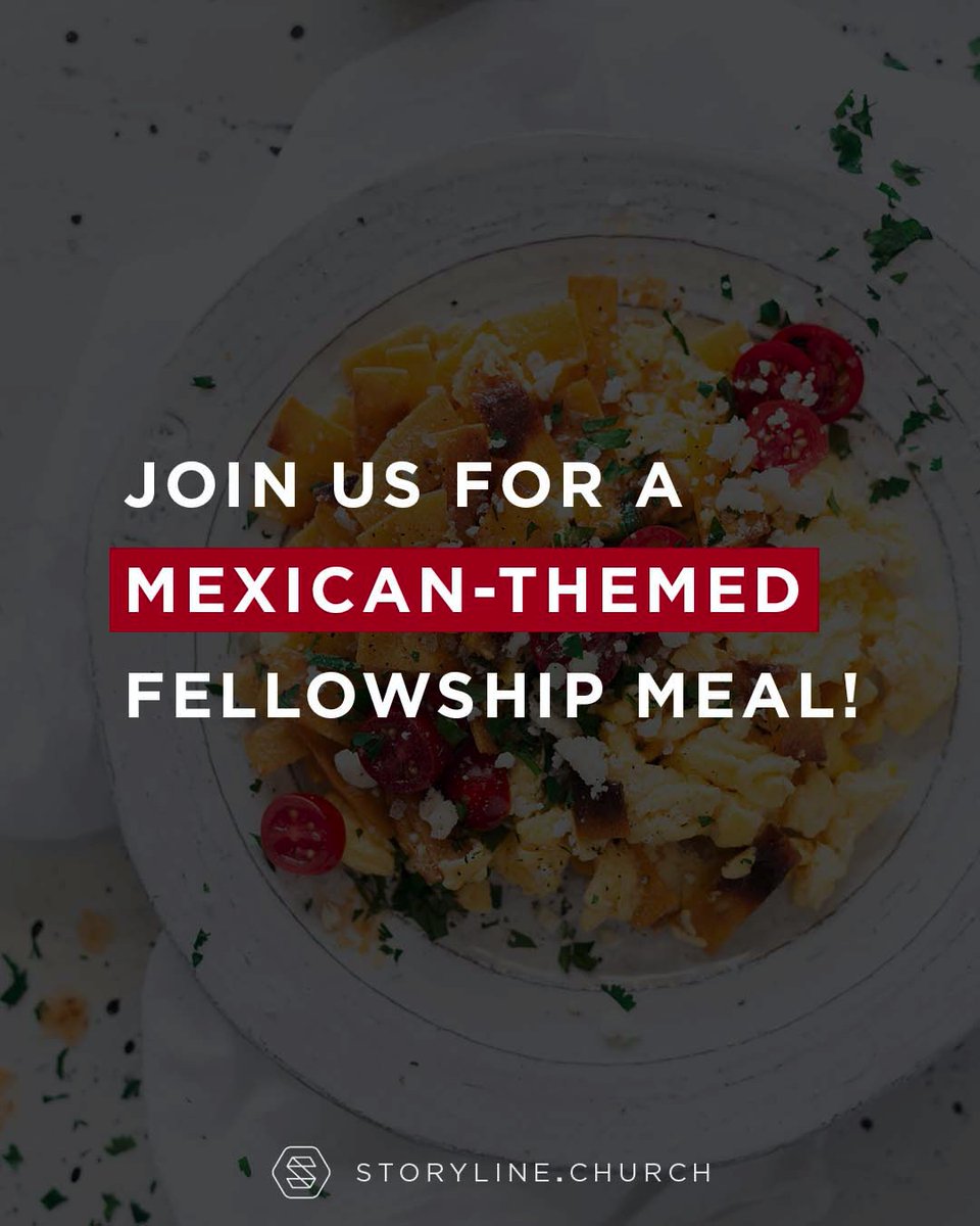 storylineadvent's tweet photo. Itβs the first Sabbath of the new year! Join us for a Mexican-inspired fellowship meal directly after the service. Bring your favorite dish and your friends.
#storylinechurch #eugenechurches #happynewyear2020 #mealstogether https://t.co/CMlvTvUKMl