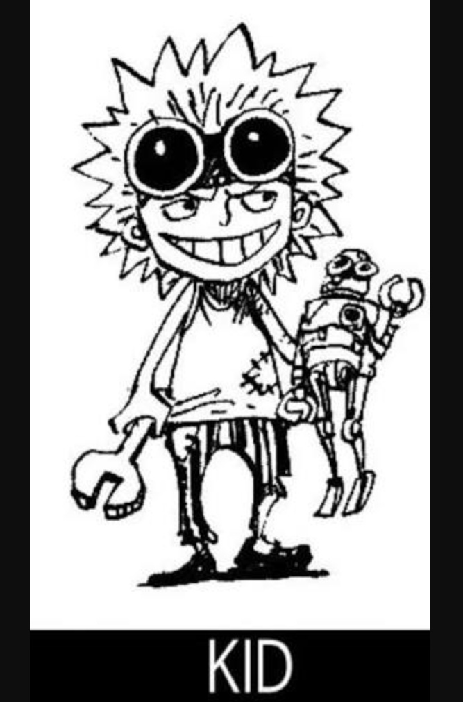  #حرق_ون_بيس ولكن اين امه ؟عندما نربط الأحداث بالزمن نشاهد البحريه اعدمت كل ام حامل ظنن ان روجر له ابن في الازرق الجنوبي يبدو ان ام كيد قد ضحت بحياتها للحفاظ على ابنها حي بدون أب و ام أبدًا. باعتباره، نراه يرتدي ملابس ممزقة مما يعني أنه ربما كان مشرد و فقير للغايه