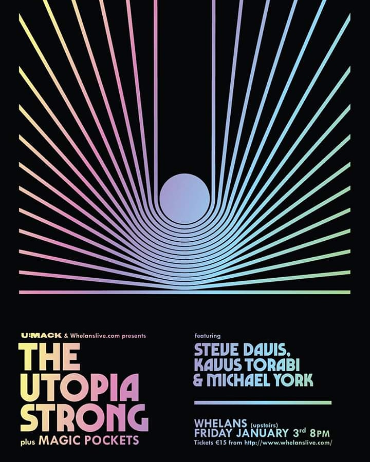 Tomorrow night !! I'll be opening for The Utopia Strong in @whelanslive, looking forward to this one, their LP is great , for fans of emeralds / cluster / freaky kosmische stuff @umackDublin @RocketRecording @Penske_Ire