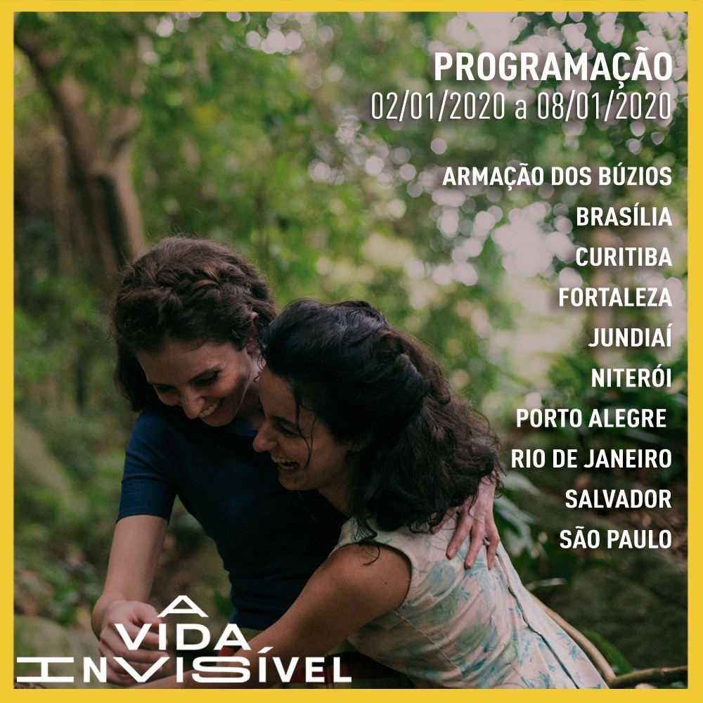 AVidaInvisivel's tweet photo. Comece o ano se emocionando com 'A Vida Invisível'. Em cartaz nos cinemas, consulte a programação e garanta seu ingresso. 🎫 https://t.co/BPacAQaBoq