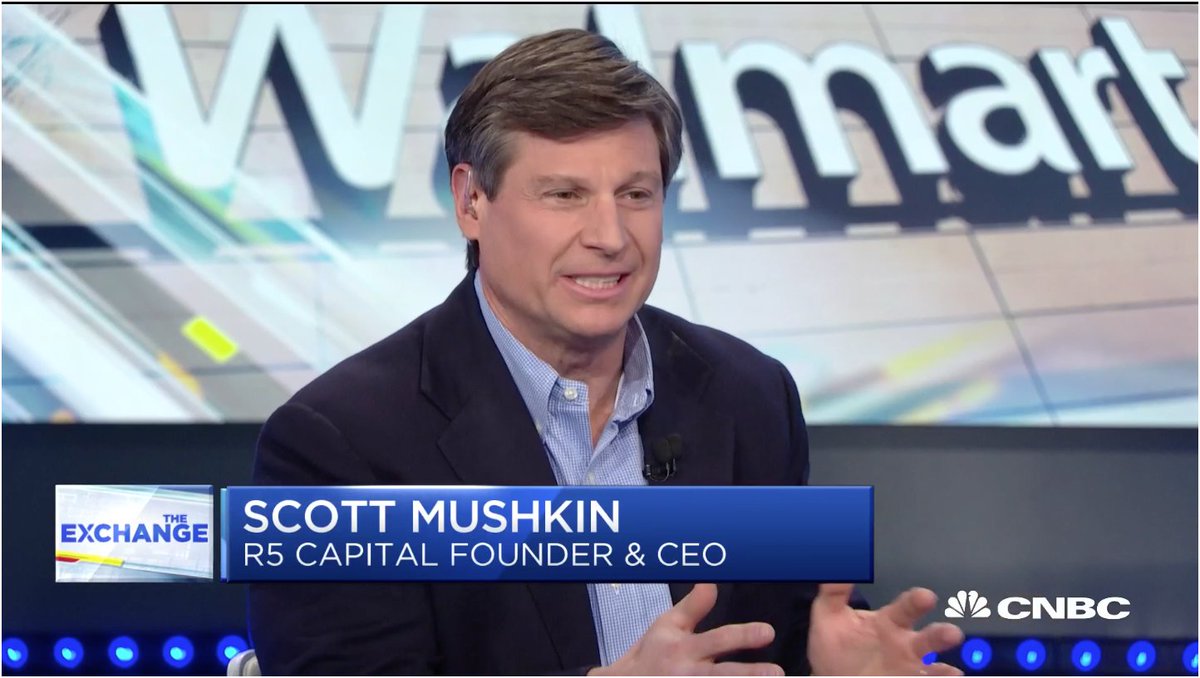 Scott Mushkin, CEO of @R_5Cap joined @CNBC's @LaurenThomas on @CNBCTheExchange this afternoon to discuss how @Walmart's CEO Doug McMillon might shape the company & the #BusinessRoundtable in 2020. Watch the full interview here - buff.ly/37n47gK powered by @analysthubco