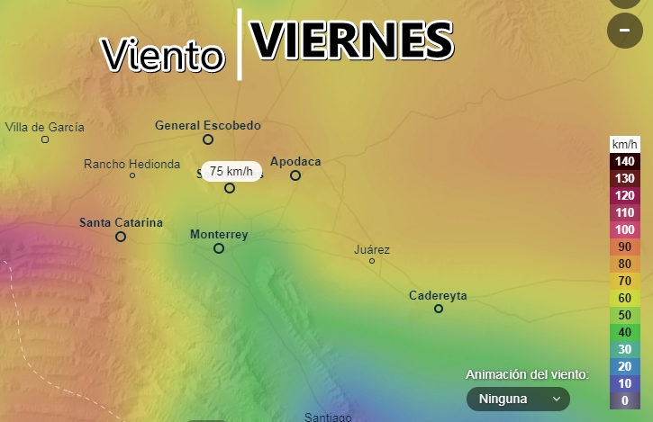 nelvaldez's tweet photo. ATENCIÓN ⚠️🚩

Mañana #Viernes esperamos rachas de viento en #Monterrey y zona metropolitana de 70 a 80 Km/h, puntualmente mayores hacia el poniente. #ClimaMMTV https://t.co/GAfL1POlGT