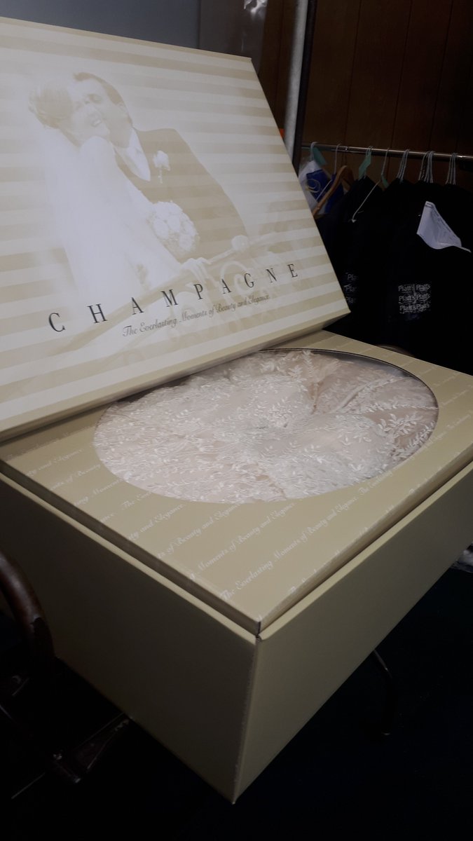 Our first Wedding Gown of 2020, 
Cleaned and Boxed ready for return.
#bridal #wedding