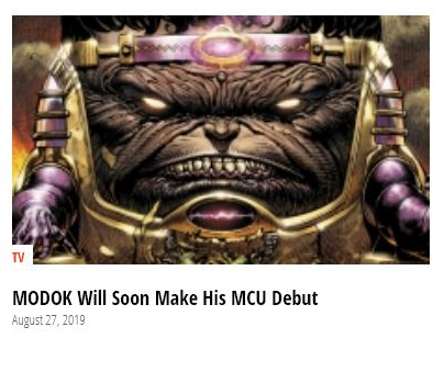 MODOK.They say that MODOK will make their MCU debut in 'She-Hulk'.They're doing the equivalent of throwing everything against the wall to see what will stick. I refuse to believe that ALL these characters will be on the show.