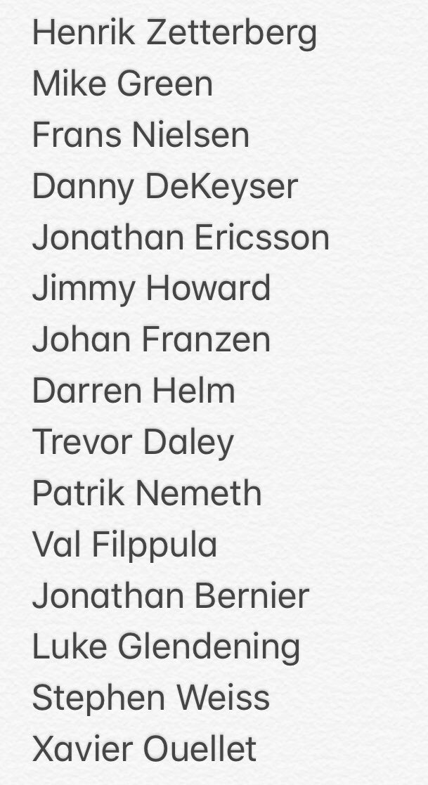 The Detroit Red Wings have ~$54 million in cap commitments coming off the books over the next 3 seasons that’s currently being soaked up by this list of players.

All of them have combined for 18 goals and 56 points this season. Connor McDavid has 22 goals and 64 points himself.