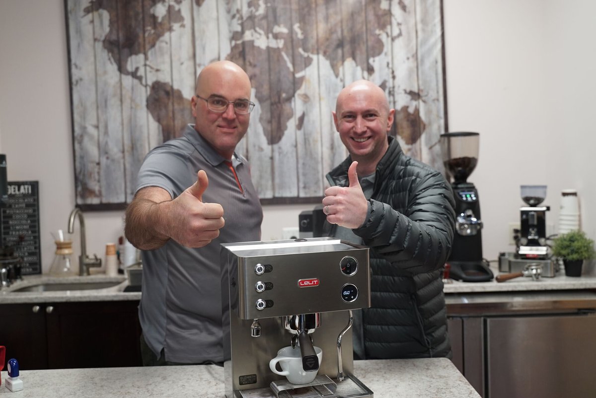 1stline's tweet photo. Another proud #LelitElizabeth customer! Who is ready to purchase the Elizabeth V2 #espressomachine?
@LelitEspresso #dualboilerespressomachine #Lelit #Lelitespresso #homeespressomachine https://t.co/nStXNQiizV