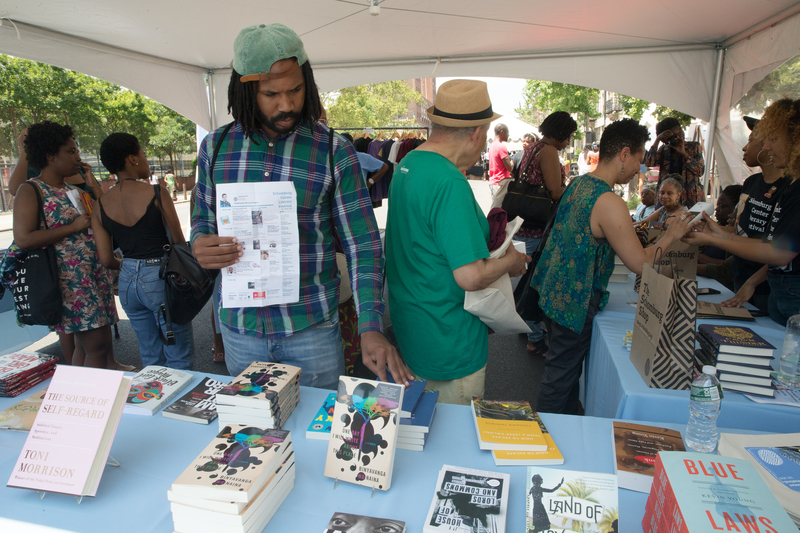 SchomburgCenter's tweet photo. #2019Highlight: In June, we expanded on our tradition of championing writers of color from around the world and held our first #SchomburgCenter Literary Festival. The one-day event featured exhibitors, readings, panel discussions, workshops, and more for all ages. https://t.co/qPKnakWja2